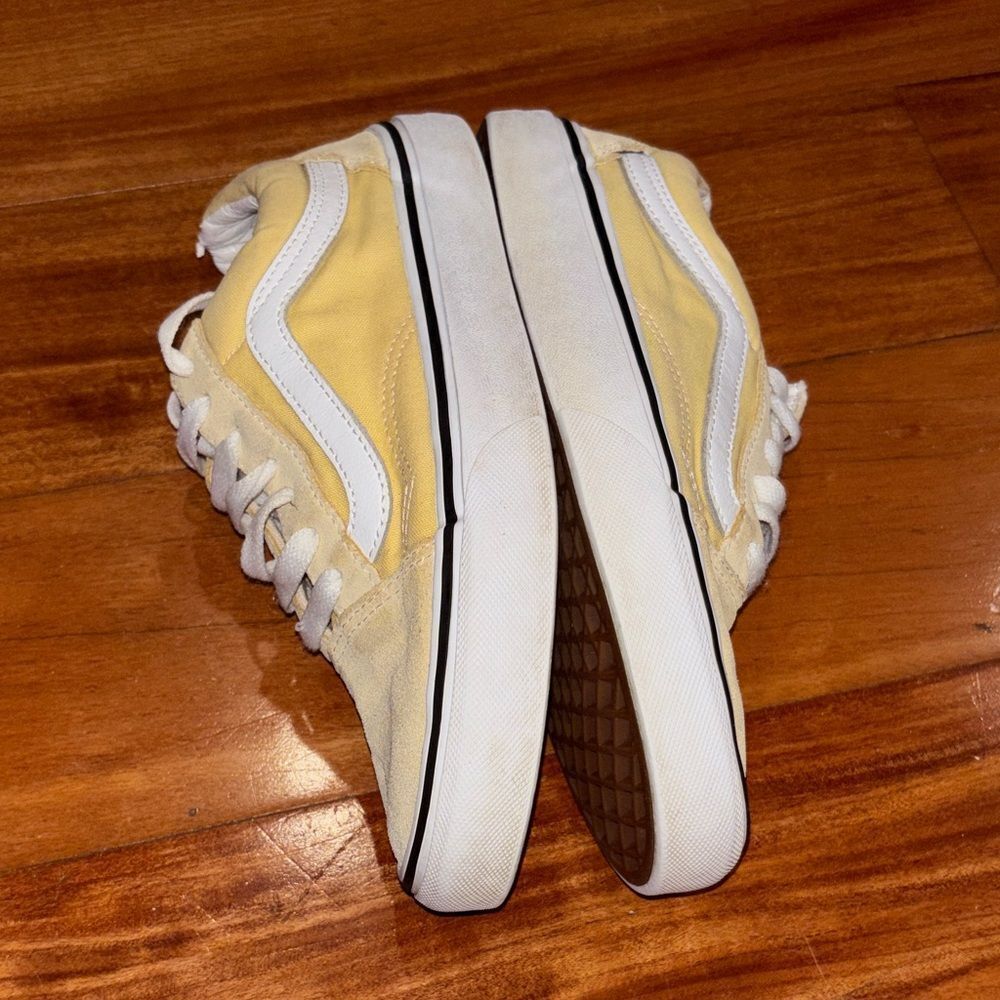 Vans Yellow Canvas & Suede Old Skool Sneakers women’s size 7.5 - Picture 10 of 10